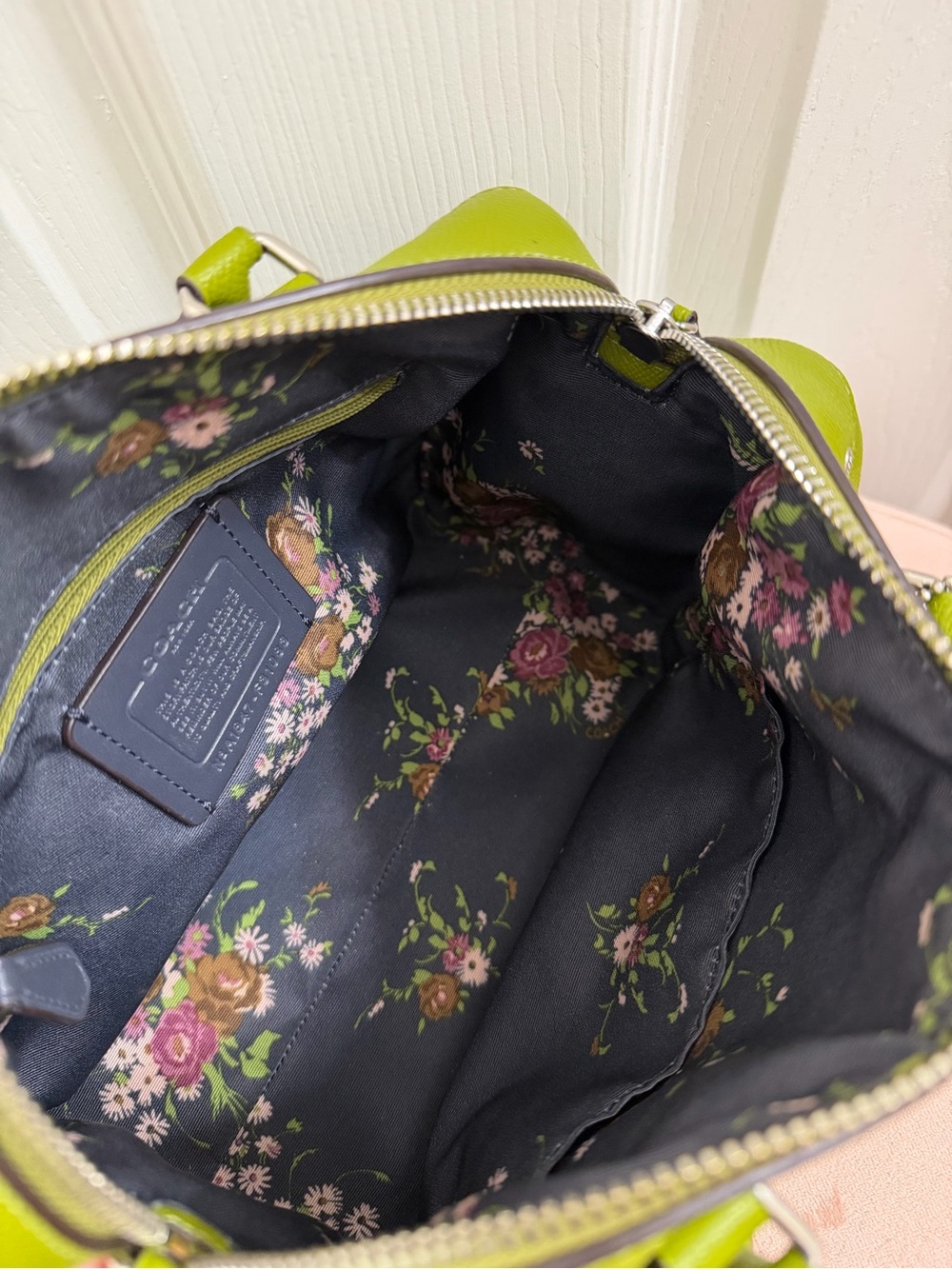 Coach Mini Bennett in Dark Lime - Picture 5 of 12